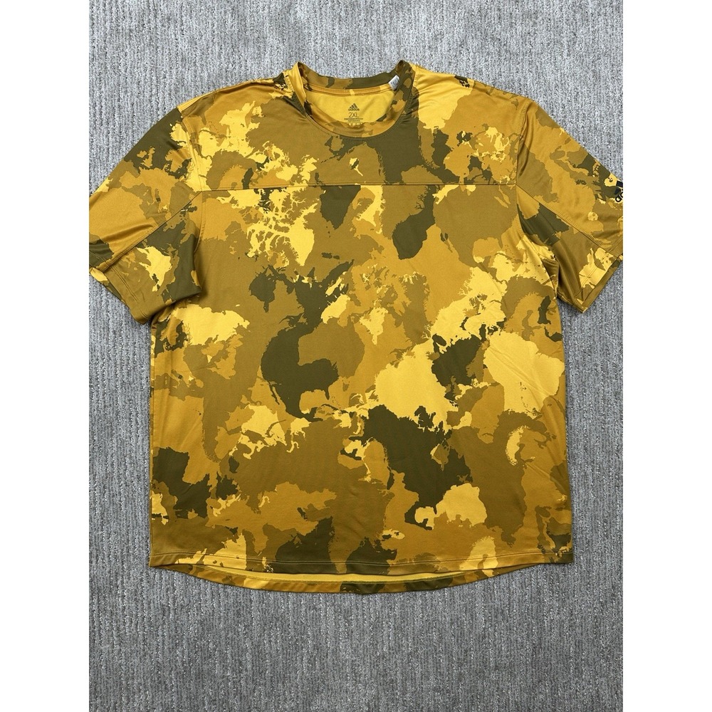 Mens Adidas Performance Fit Short Sleeve Camouflage T Shirt 2XL Aeroready